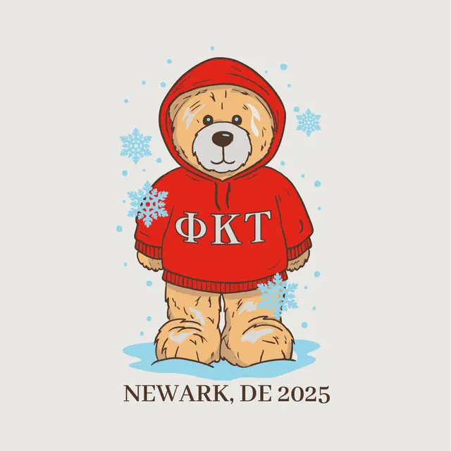 Phi Kappa Tau Teddy Bear Snowflakes PR Hoodie