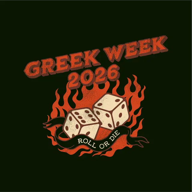 Greek Week Flames Dice Shirt