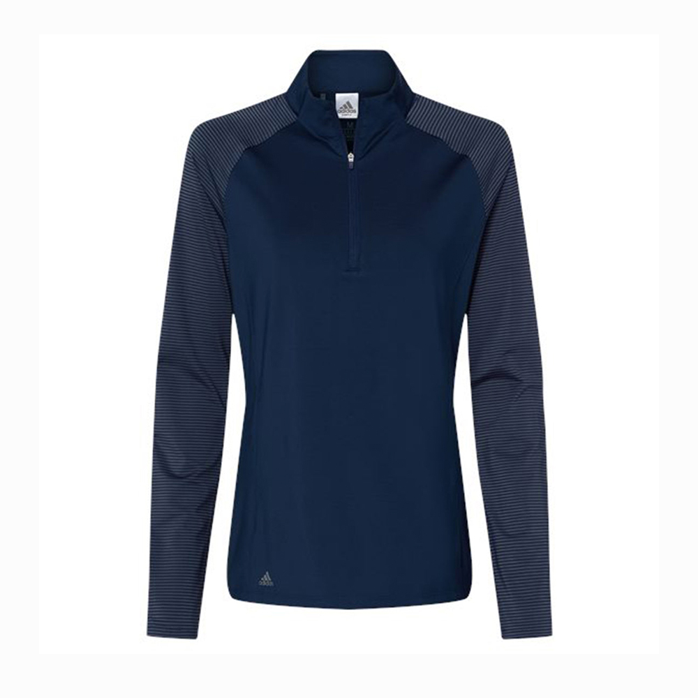 Adidas Women's Stripe Block Quarter-Zip Pullover | Fresh Prints