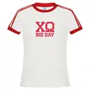 Chi Omega Stripe Block Text Rush & Bid Shirt 2
