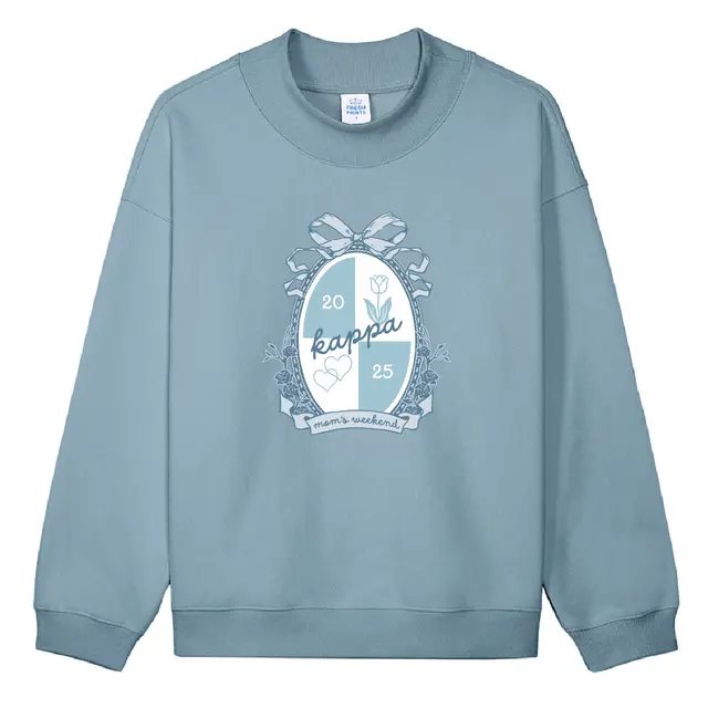 Kappa Kappa Gamma Floral Frame Parent's Weekend Crewneck-2