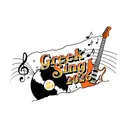 Sigma Kappa Guitar and Vinyl Greek Week Shirt