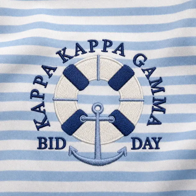 Kappa Kappa Gamma Nautical Graphic Rush Shorts