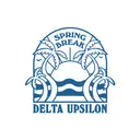 Delta Upsilon Palm Tree Illustration Spring Break Tank