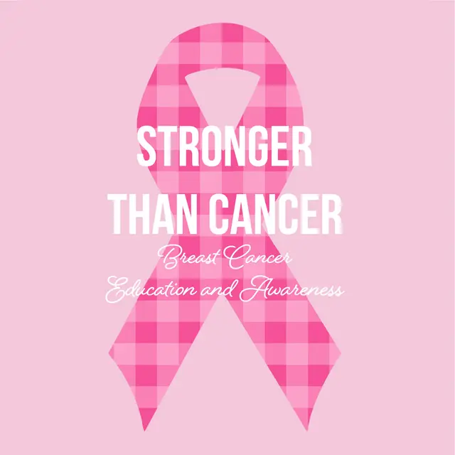 Breast Cancer Awareness Gingham Ribbon Philanthropy Crewneck