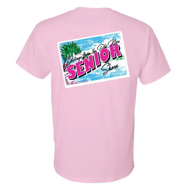 Phi Mu Graphic Postcard Graduation Shirt 2