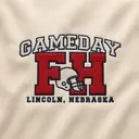 FarmHouse Stacked Text Helmet Game Day Crewneck