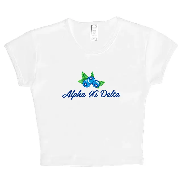Alpha Xi Delta Blueberry Illustration PR Shirt 2