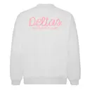 Delta Sigma Theta Bow Script with Pink Big Little Sweater 2