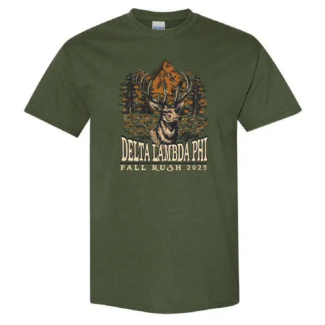 Delta Lambda Phi Majestic Elk Fall Rush Shirt 2