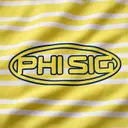 Phi Sigma Sigma Striped Block Lettering PR Tank