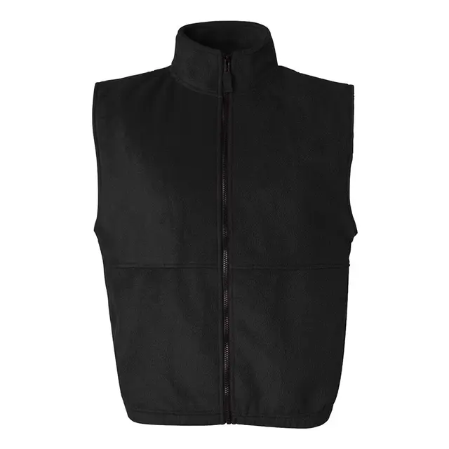 Sierra Pacific Fleece Full-Zip Vest sp3010 Black Front
