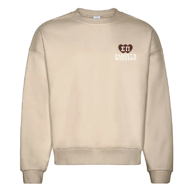 Sigma Pi Heart Letters Parent's Weekend Crewneck 2