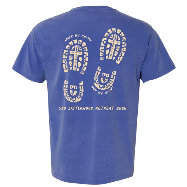 Sigma Alpha Omega Footprint Cross Graphic Retreat Shirt 2