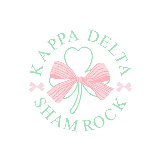 Kappa Delta Pink Ribbon Shamrock Philanthropy Shirt