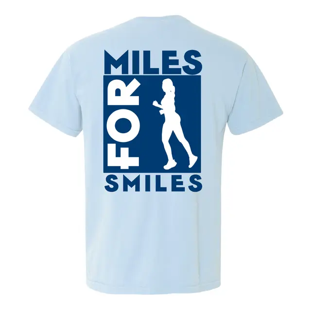 Miles for Smiles Bold Runner Graphic Philanthropy Shirt 2
