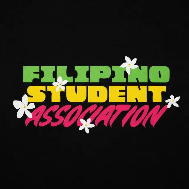 Filipino Student Association Floral Text PR Hoodie