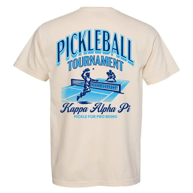 Pickleball Players in Blue Philanthropy Shirt 2