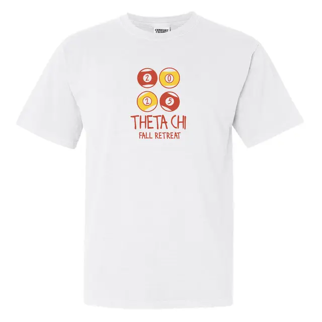 Theta Chi Circular Color Blocks Fall Retreat Shirt 2