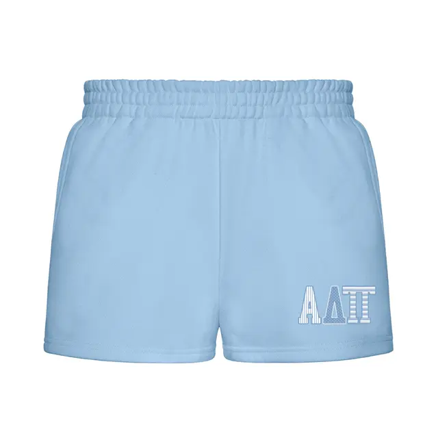Alpha Delta Pi Striped and Polka Dot Lettering PR Shorts 2