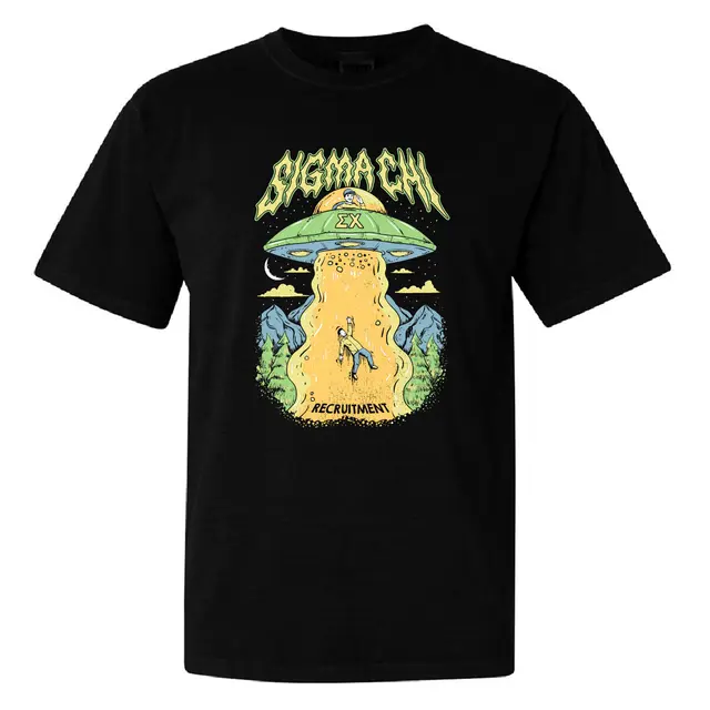 Sigma Chi UFO and Mountains Recruitment Shirt 2