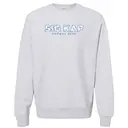 Sigma Kappa Floral Pattern Lettering Formal Crewneck 2