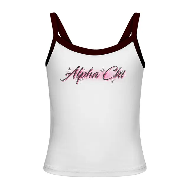 Alpha Chi Omega Sparkly Script PR Tank 2