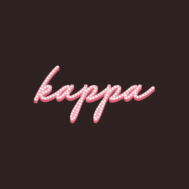 Kappa Kappa Gamma Pink Dot Script PR Shirt