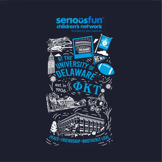 Phi Kappa Tau Illustrated Delaware Campus PR Shirt