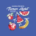 Gamma Phi Beta Fruit Illustration Farmers Market Philanthropy Shirt