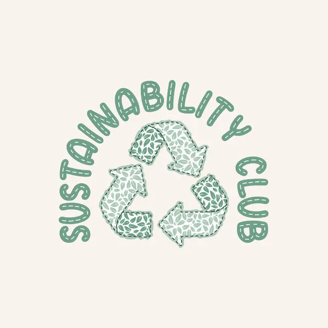 Sustainability Club Leaf Patterned Recycle Graphic PR Shirt