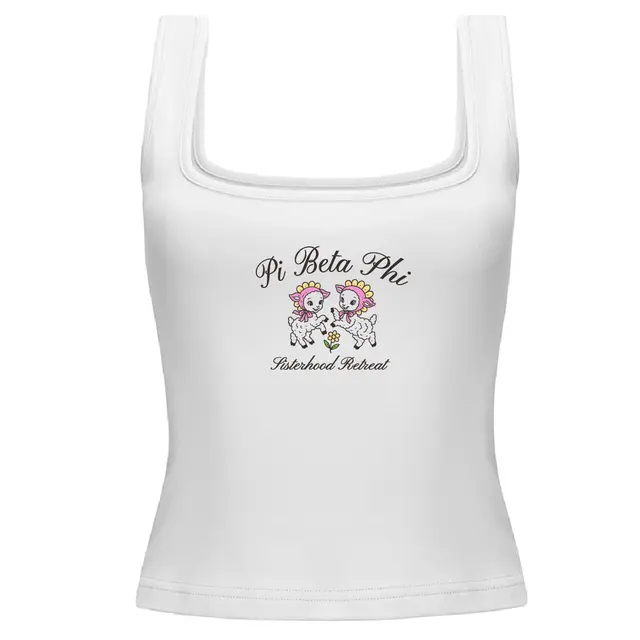 Pi Beta Phi Cute Lambs Sisterhood Retreat Tank 2