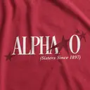 Alpha Omicron Pi Stars Lettering PR Sweater