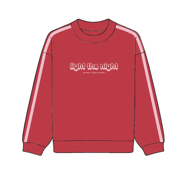 Phi Sigma Rho Hand Drawn Lettering Philanthropy Hoodie 2