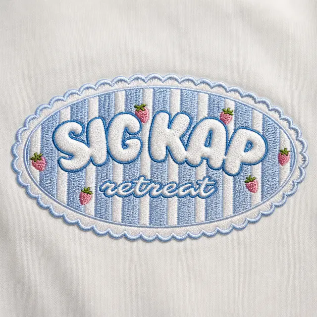 Sigma Kappa Strawberry Illustration Retreat Sweater