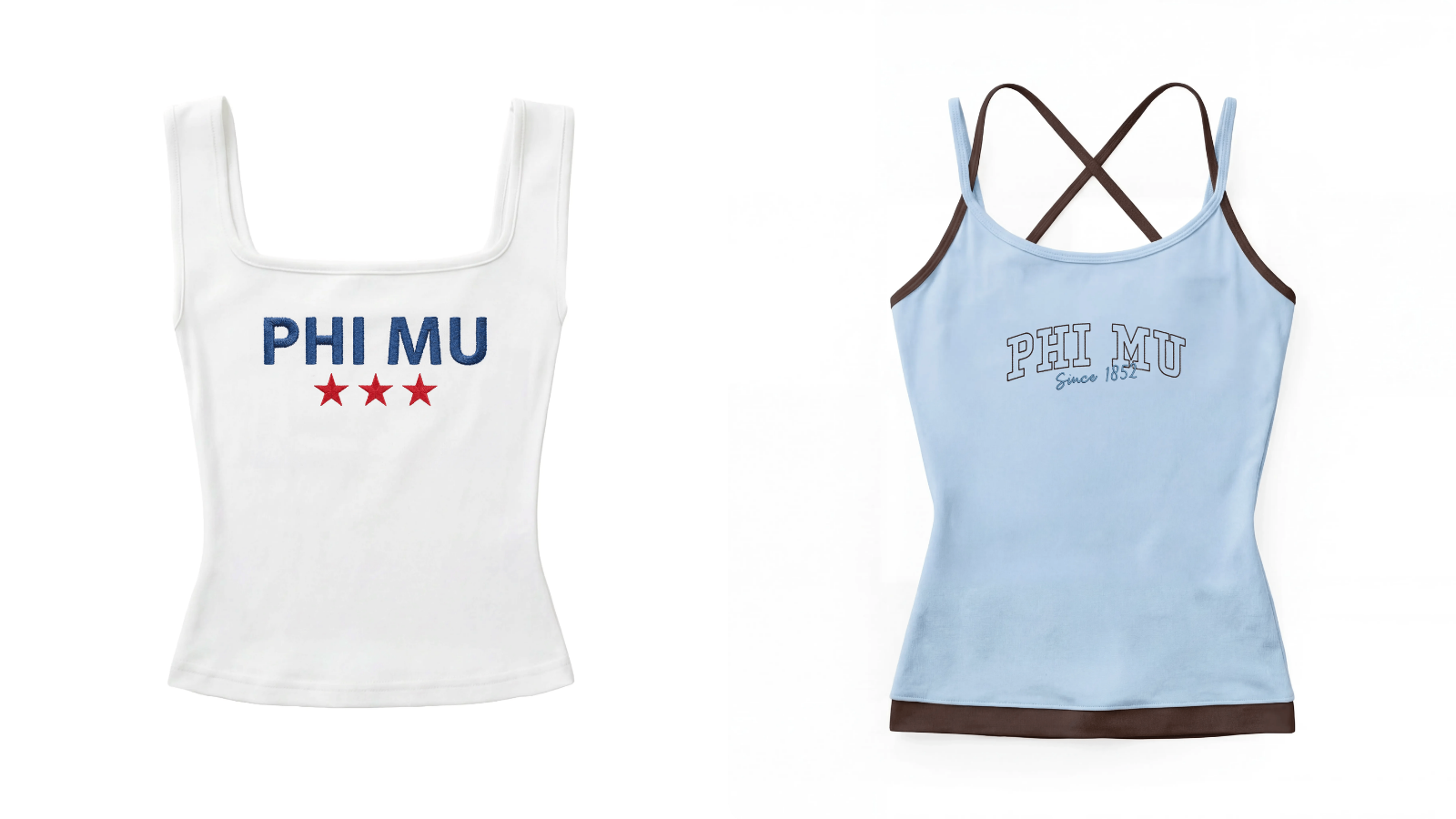 Phi Mu merch tanks
