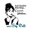 Sigma Delta Tau Classy Fabulous Illustration PR Shirt