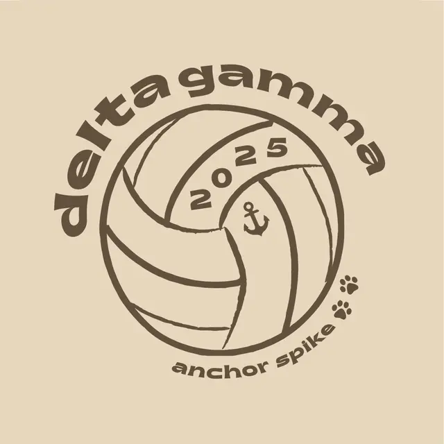 Delta Gamma Volleyball Graphic PR Shirt
