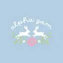 Alpha Gamma Delta Playful Bunny and Floral PR Shirt