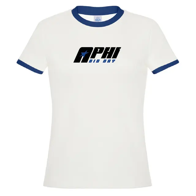 Alpha Phi Star and Slanted Texts Bid Day Shirt 2