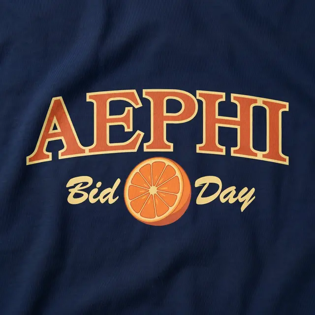 Alpha Epsilon Phi Vintage Fruit Graphic Rush Shorts
