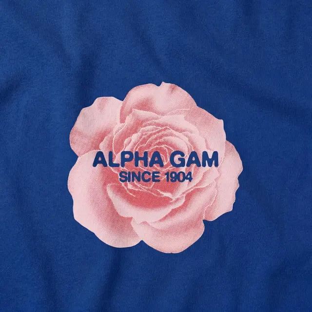 Alpha Gamma Delta Rose Illustration PR Shirt