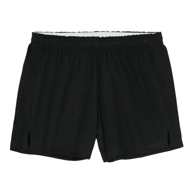 Women's Jersey Knit Squad Short Black Front
