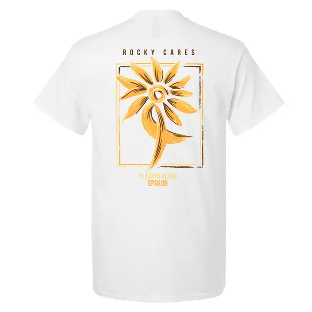 Pi Kappa Alpha Hand Drawn Flower PR Shirt 2