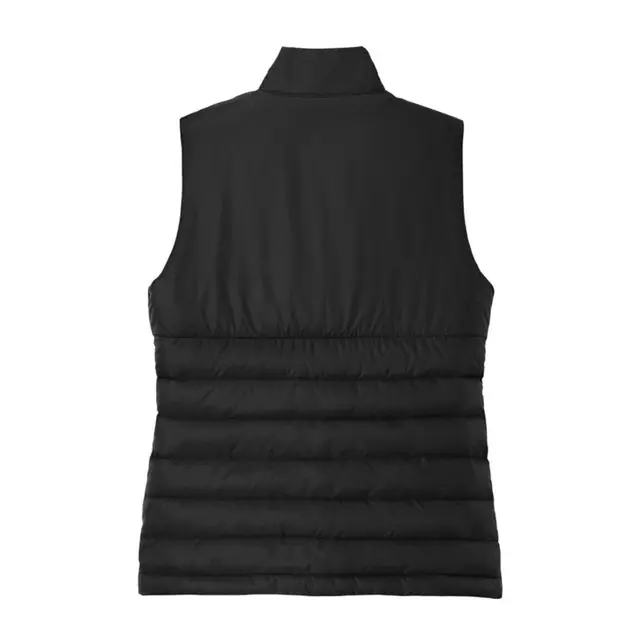Eddie Bauer Ladies Quilted Vest eb513 Deep Black Back