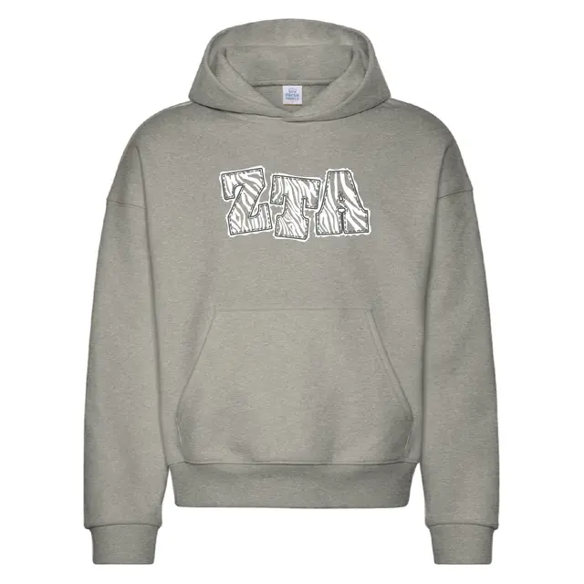 Zeta Tau Alpha Zebra Print PR Hoodie 2