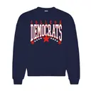 College Democrats Bold Lettering Star Graphic PR Crewneck 2