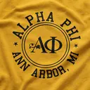 Alpha Phi Circular Crest Text PR Shorts