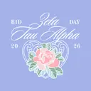 Zeta Tau Alpha Floral Heart Bid Sweater