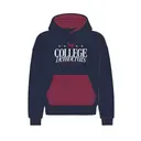 College Democrats Stacked Serif Text PR Hoodie 2
